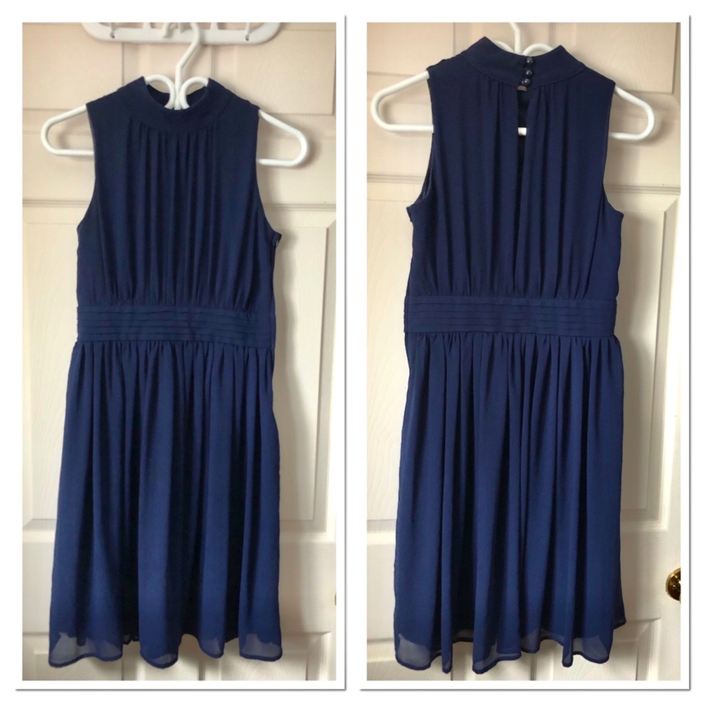 ModCloth Windy City dress in navy